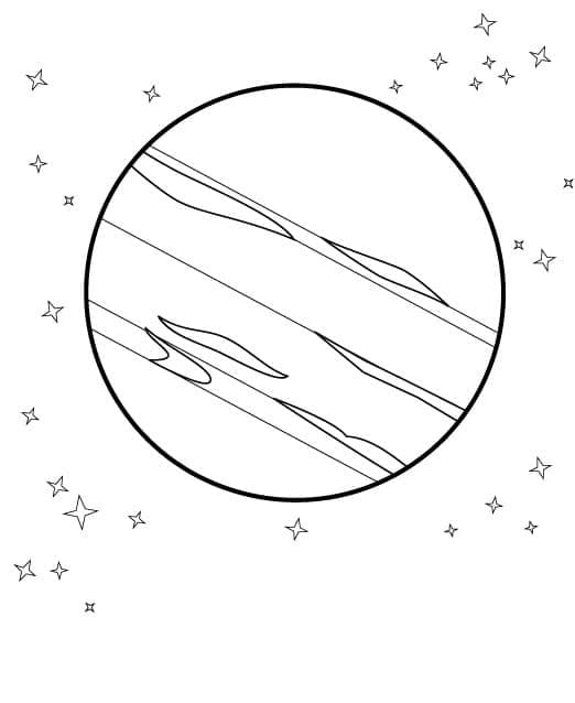 Planet zum Drucken ausmalbilder