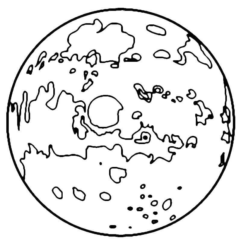 Planetbild zum Drucken ausmalbilder