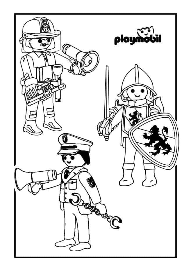 Playmobil Für 4-Jährige Kinder ausmalbilder