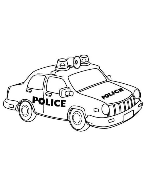 Polizeiauto für 5-jährige Kinder ausmalbilder