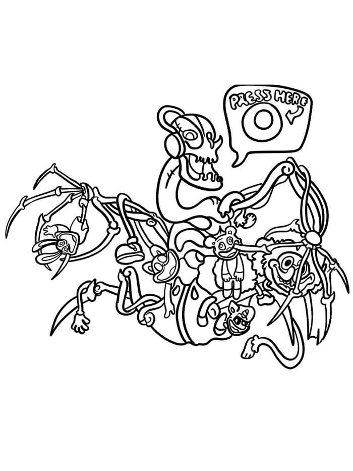 Poppy Playtime Für 5-Jährige Kinder ausmalbilder