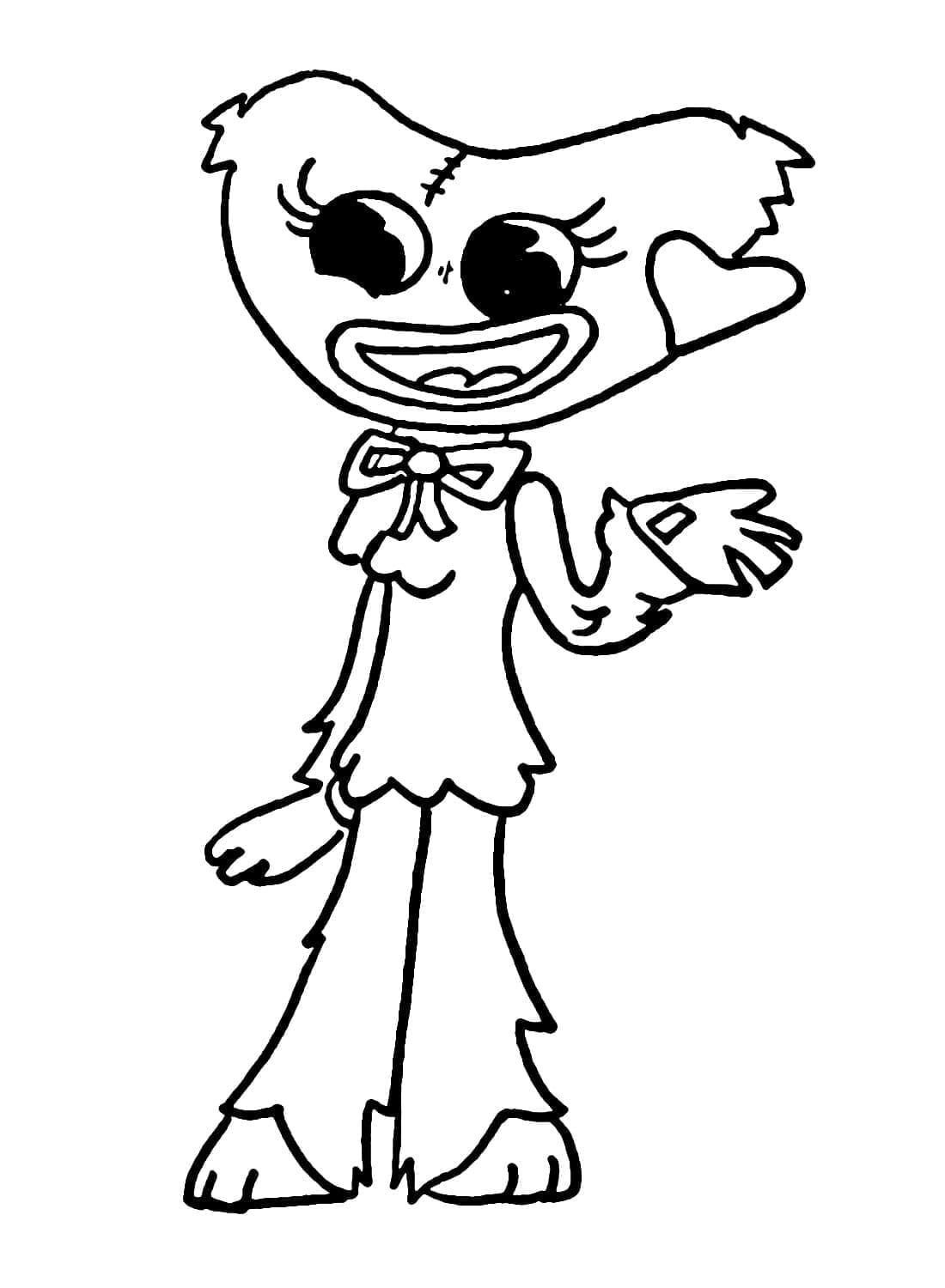 Poppy Playtime Kissy Missy ausmalbilder