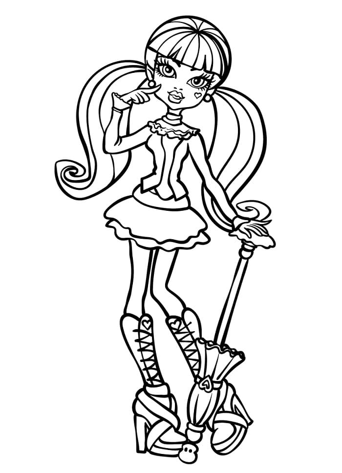 Ragazza di Monster High ausmalbilder