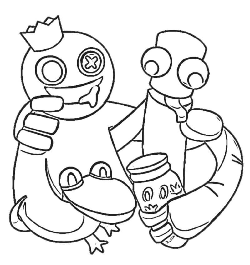 Rainbow Friends 2 ausmalbilder