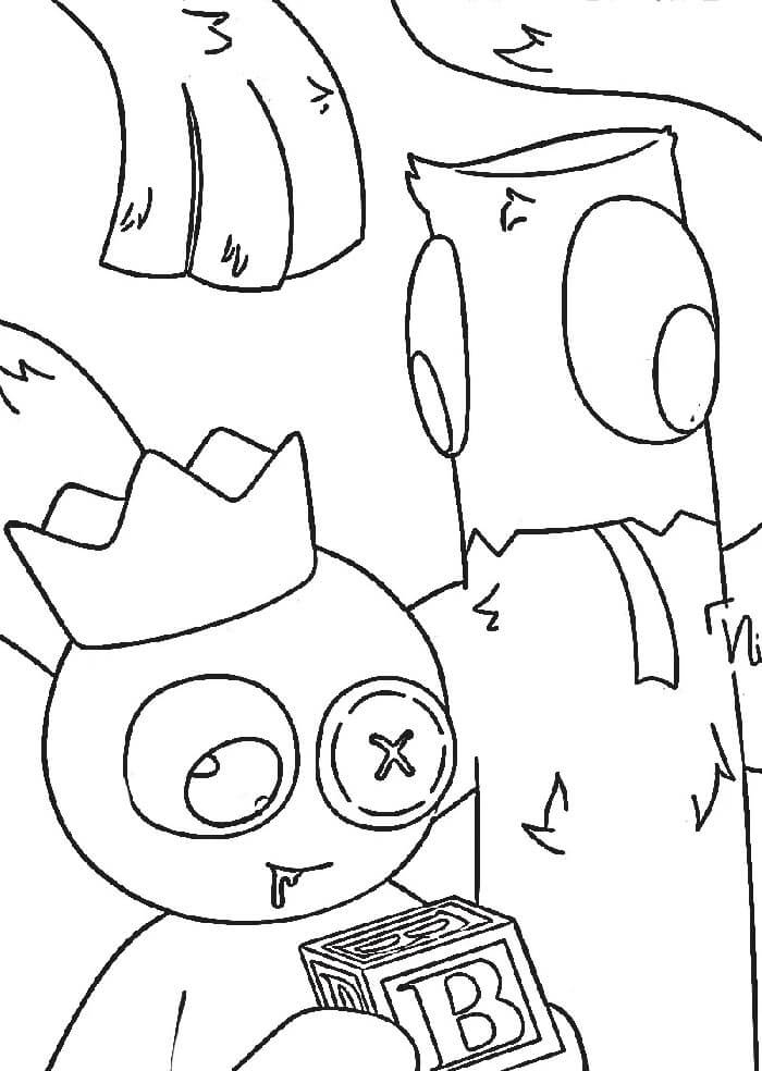 Rainbow Friends Bild Kostenlos ausmalbilder