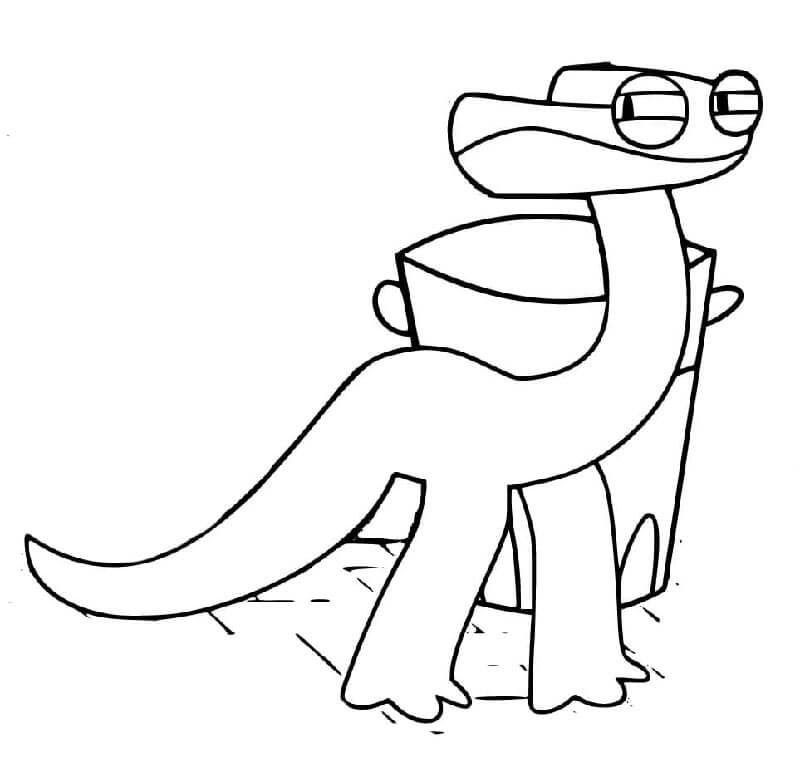 Rainbow Friends Druckbares Bild ausmalbilder