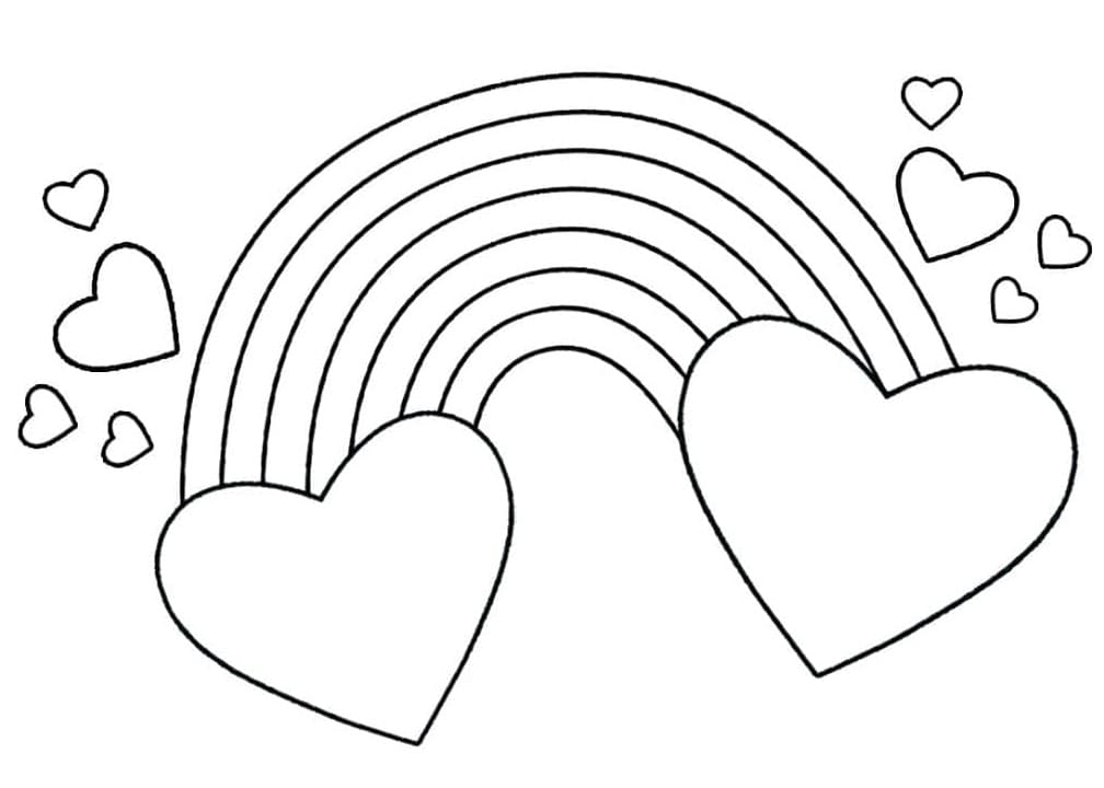 Regenbogen 2 ausmalbilder