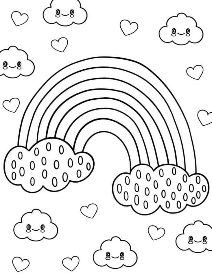 Regenbogen ausdrucken ausmalbilder