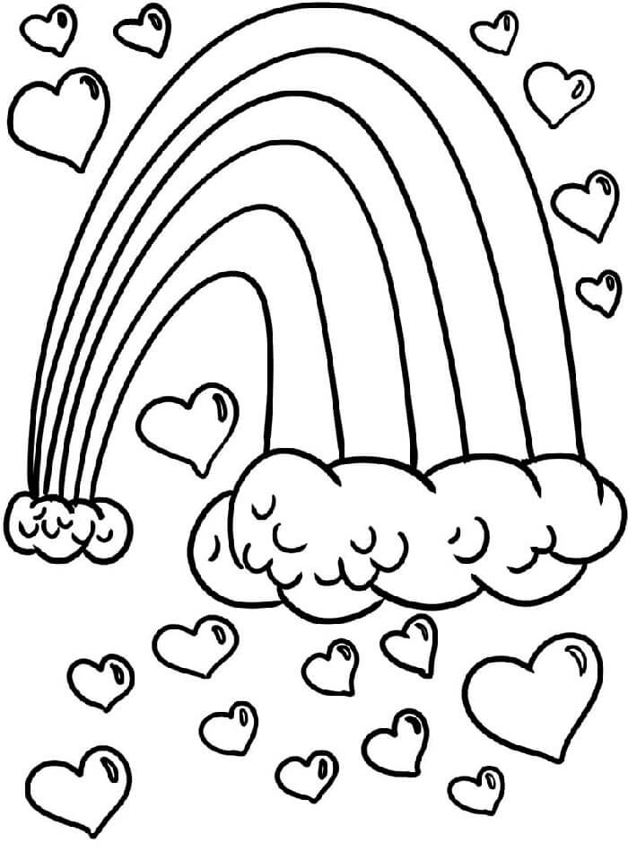 Regenbogen für 1-jährige Kinder ausmalbilder