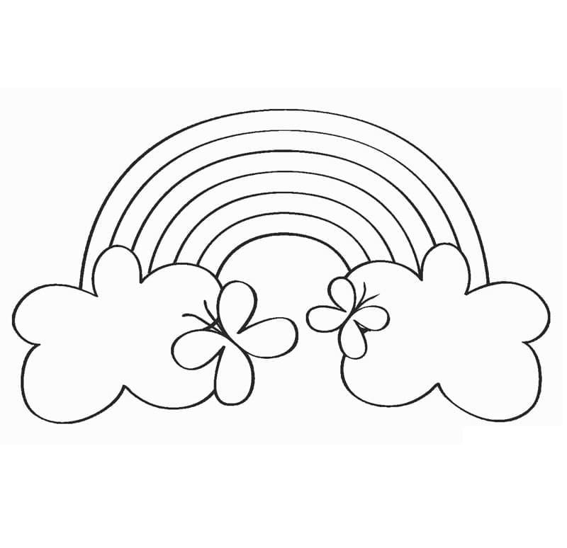 Regenbogen für 3-jährige Kinder ausmalbilder