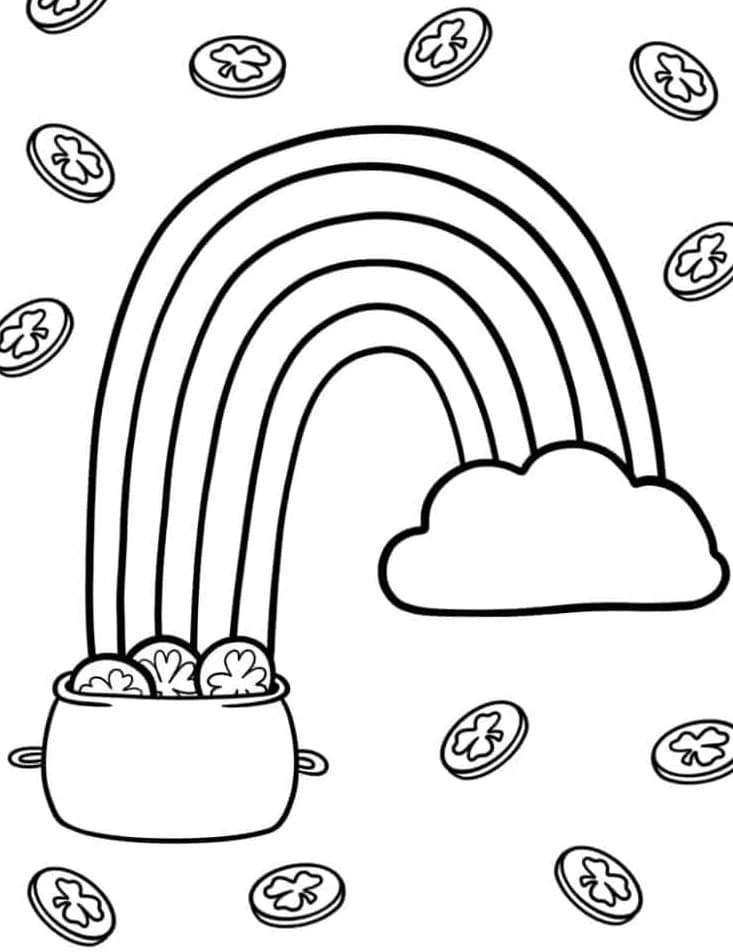 Regenbogen zum Drucken ausmalbilder