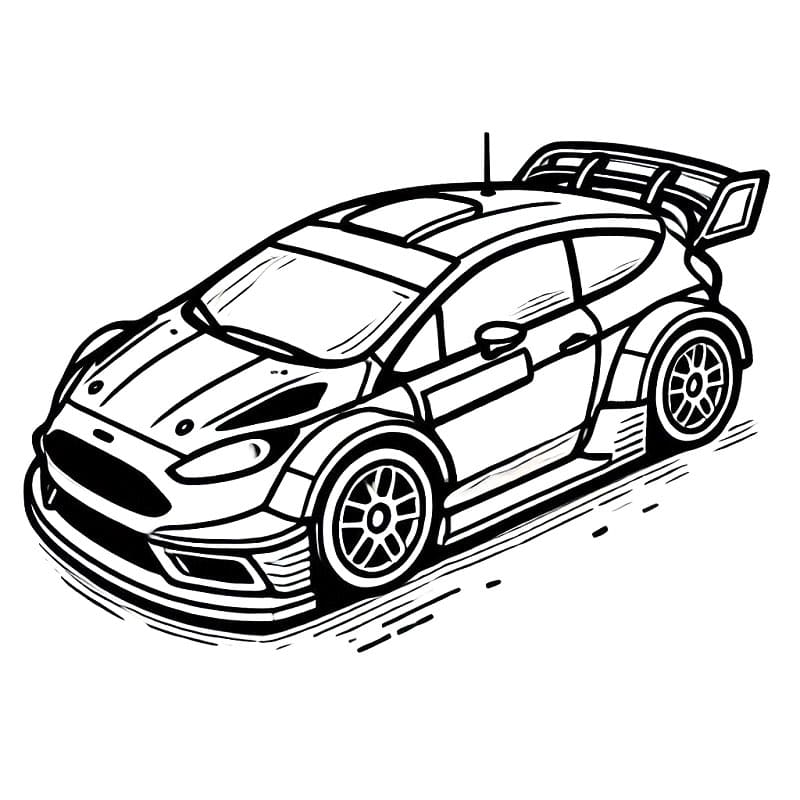 Rennwagen für 2-jährige Kinder ausmalbilder