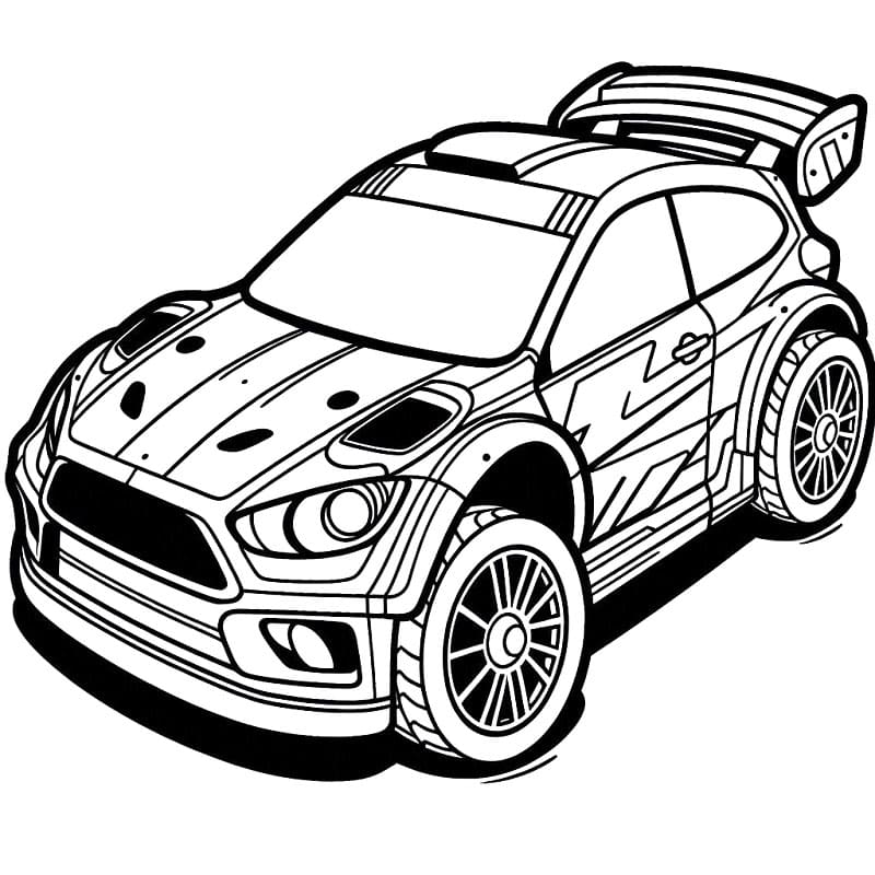 Rennwagen für 3-jährige Kinder ausmalbilder