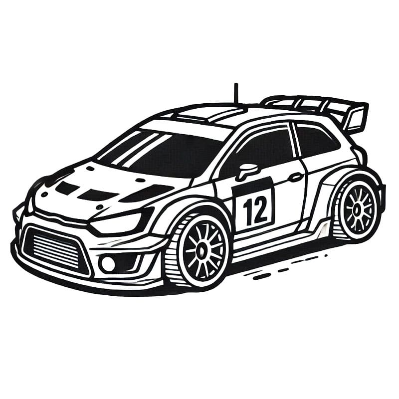 Rennwagen für 5-jährige Kinder ausmalbilder