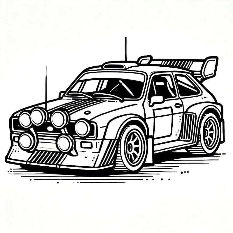 Rennwagen für 6-jährige Kinder ausmalbilder