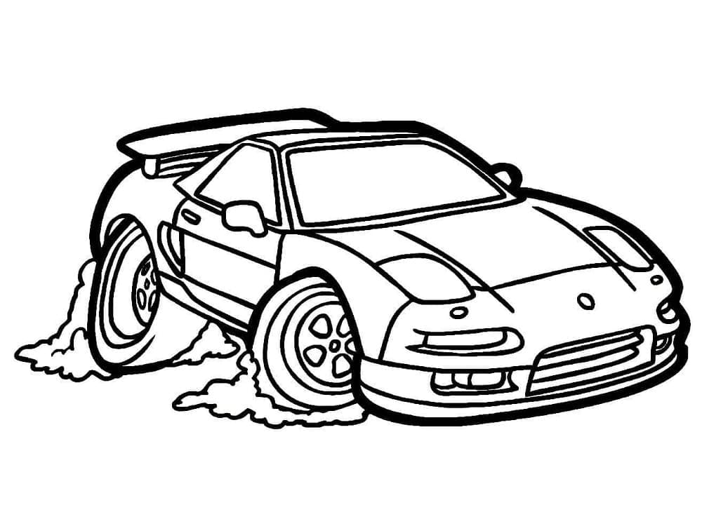 Rennwagen kostenlos für Kinder ausmalbilder
