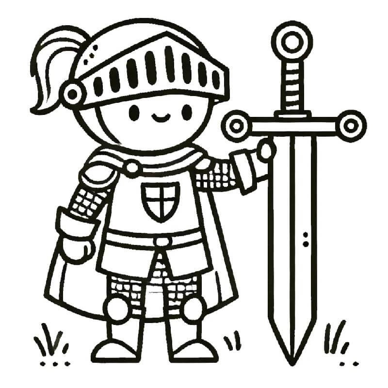 Ritter (3) ausmalbilder
