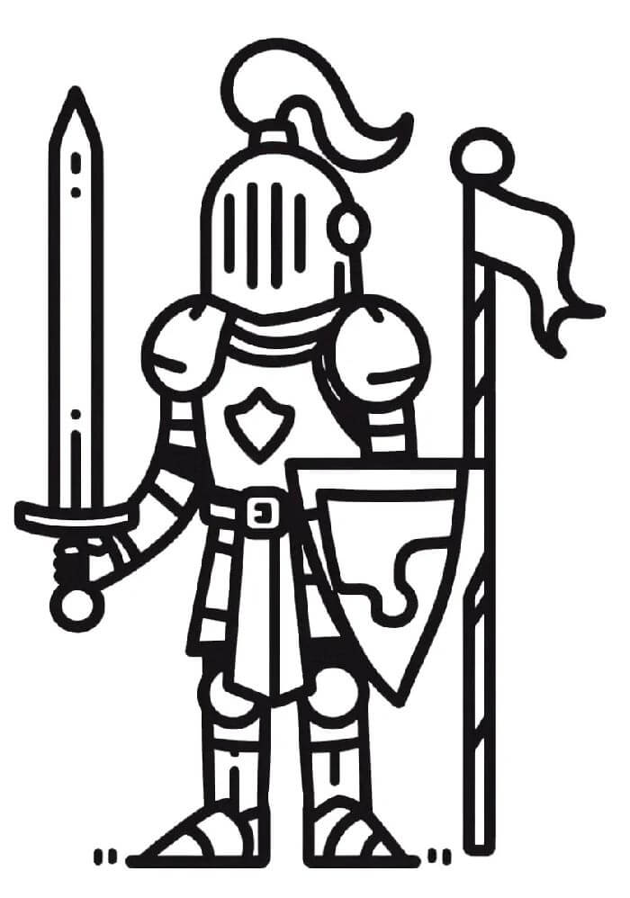 Ritter (4) ausmalbilder