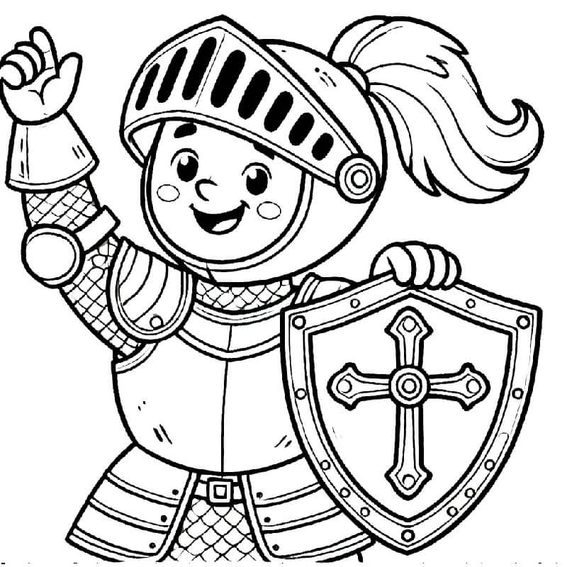 Ritter cho 5-jährige Kinder ausmalbilder