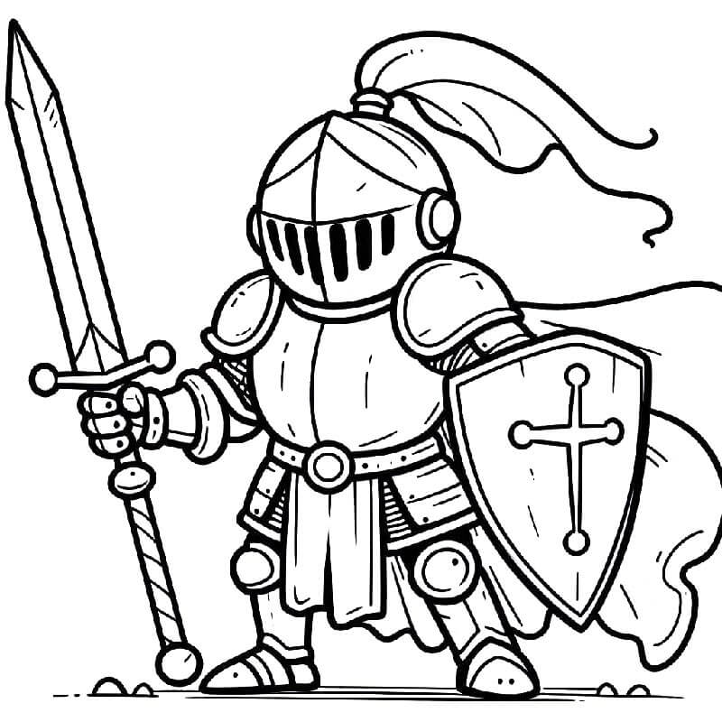 Ritter für 1-jährige Kinder ausmalbilder