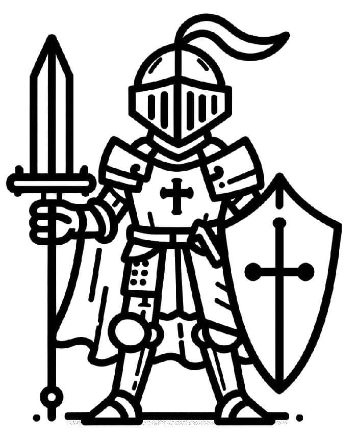Ritter für 2-jährige Kinder ausmalbilder