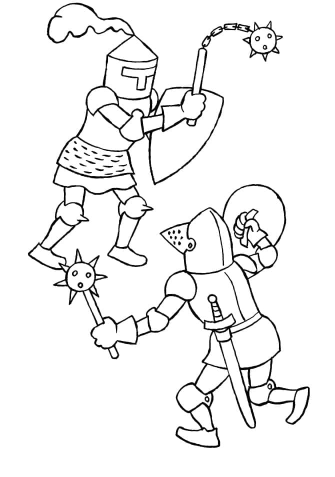 Ritter kostenlos ausmalbilder