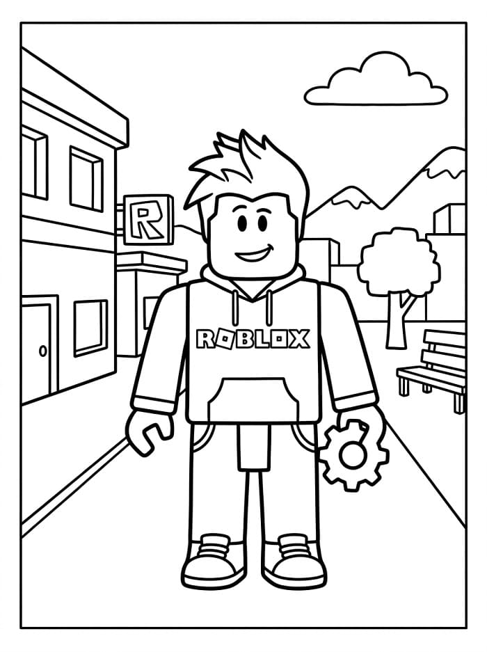 Roblox-Spieler ausmalbilder