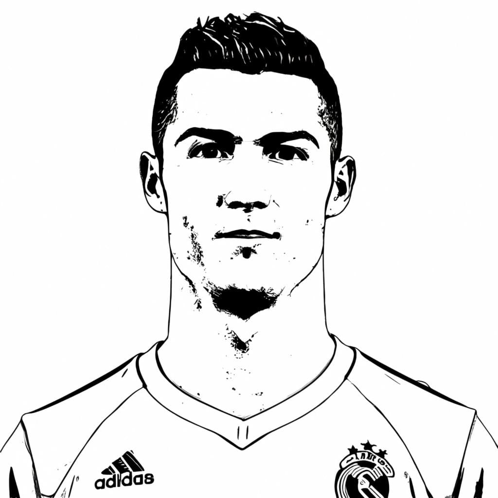 Ronaldo 1 ausmalbilder
