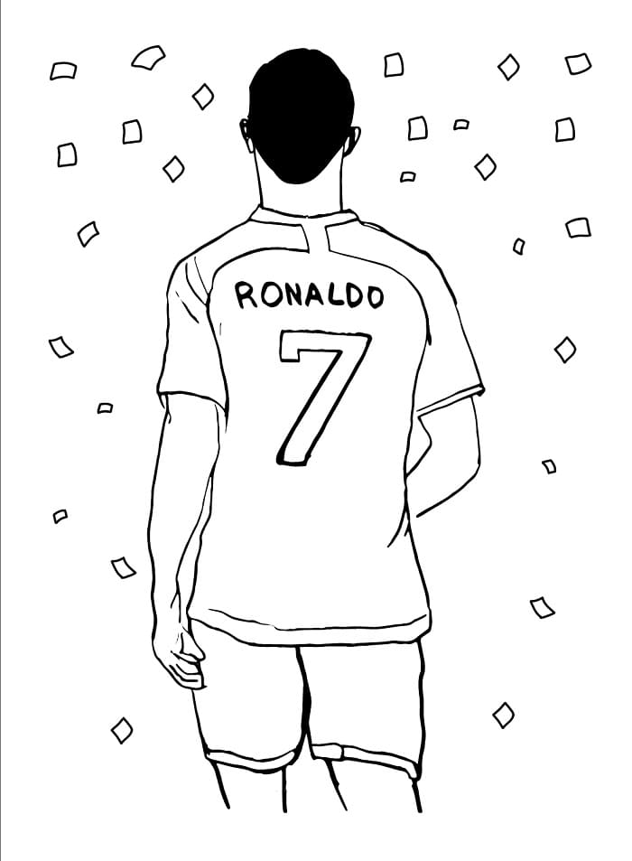 Ronaldo ausmalbilder