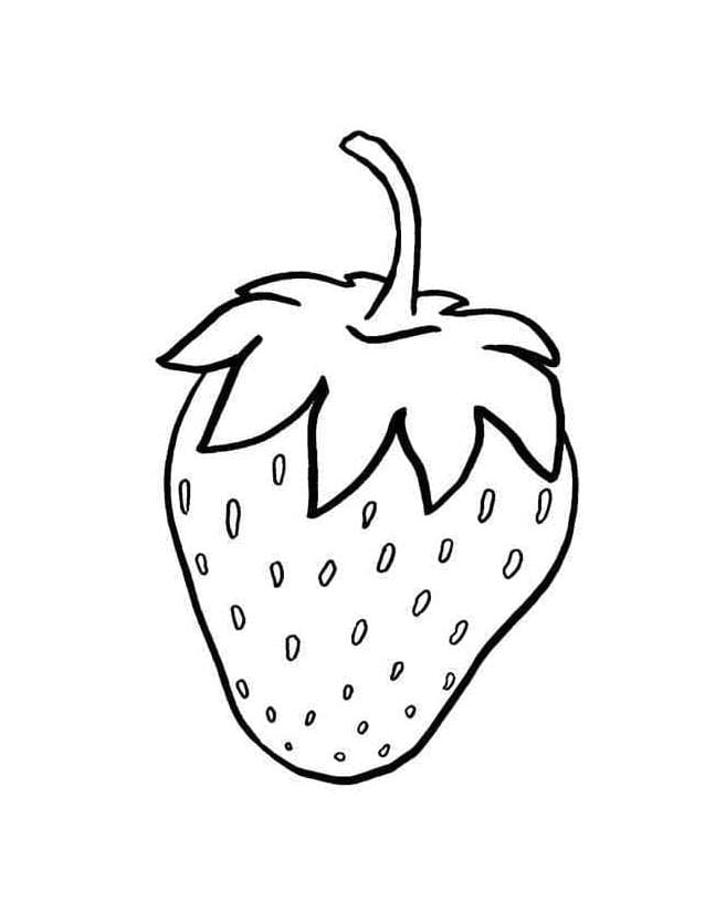 Saftige Erdbeere ausmalbilder