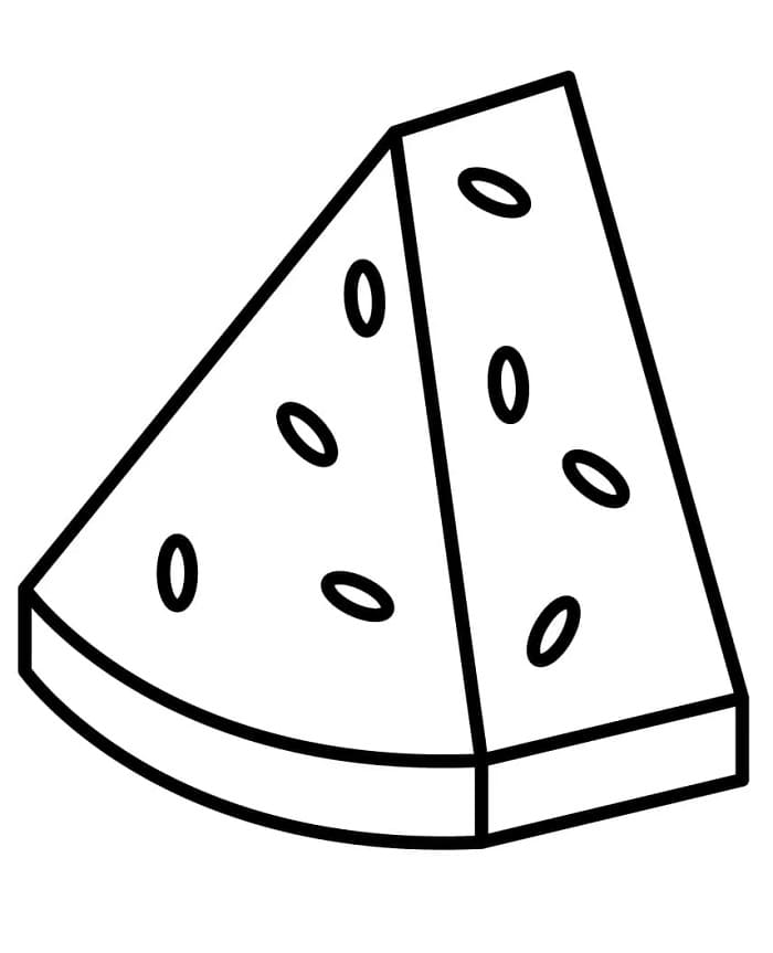 Saftige Wassermelone ausmalbilder