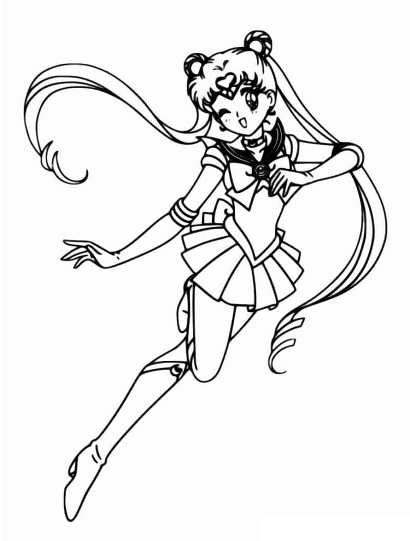 Sailor Moon druckfertig ausmalbilder