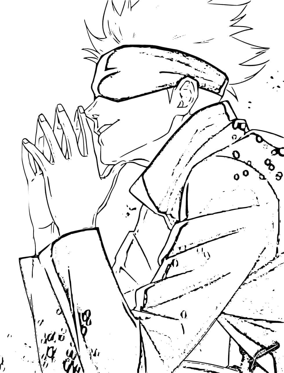 Satoru Gojo Bild ausmalbilder