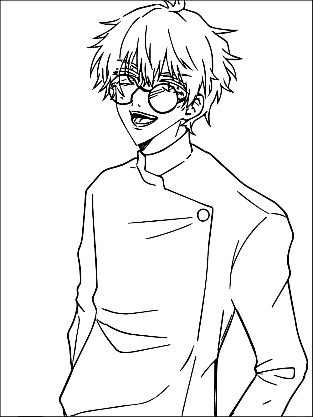 Satoru Gojo für 1-jährige Kinder ausmalbilder