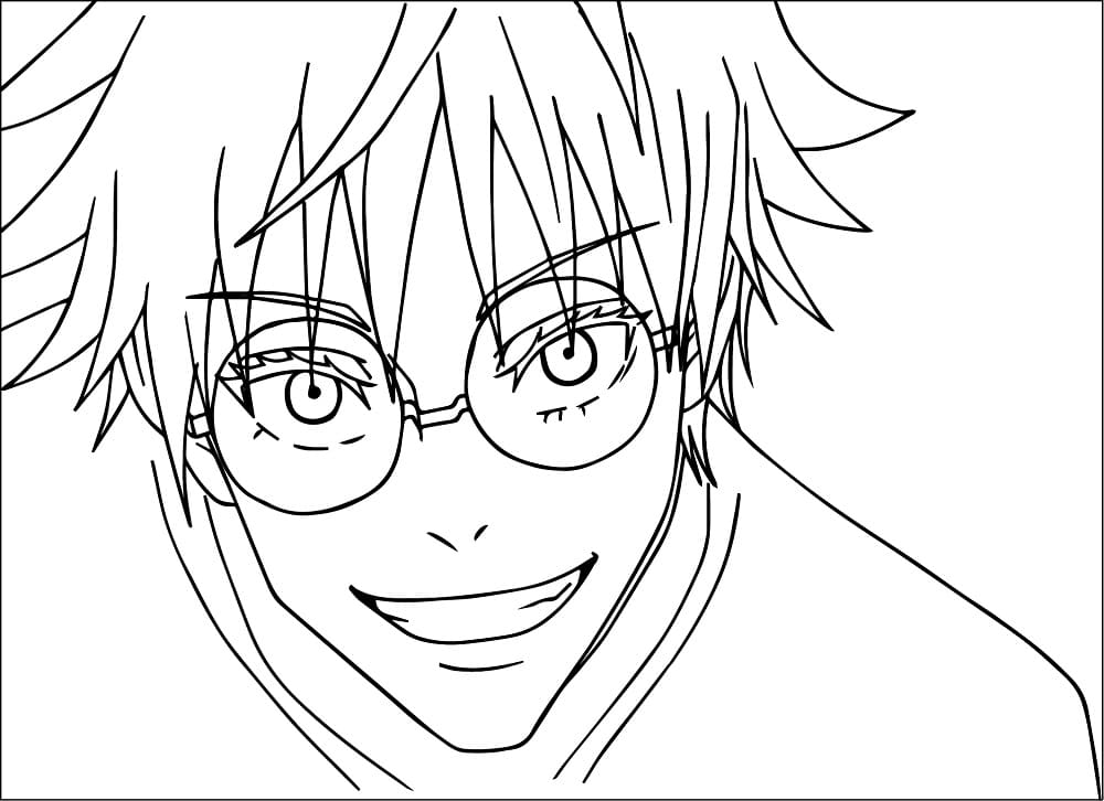 Satoru Gojo für 2-jährige Kinder ausmalbilder