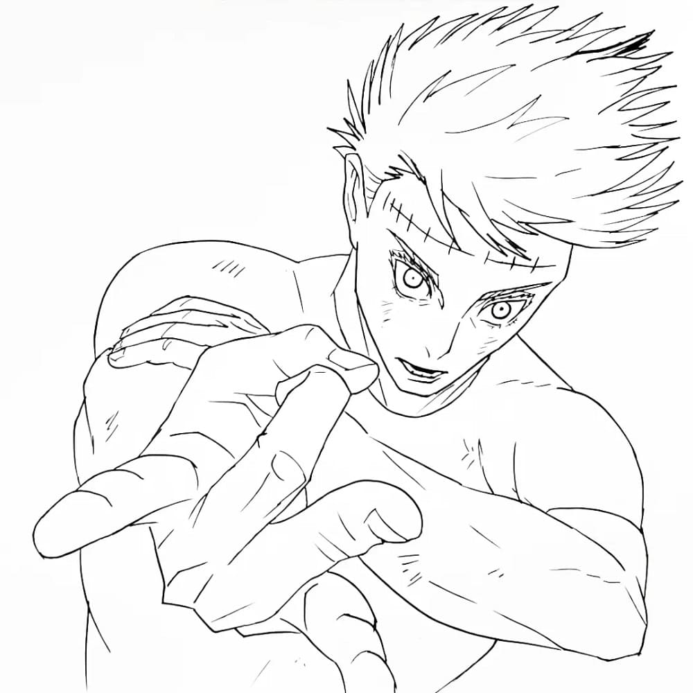 Satoru Gojo für 4-jährige Kinder ausmalbilder