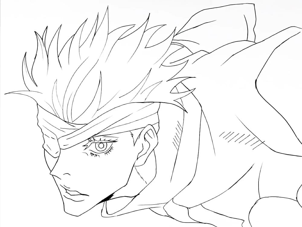 Satoru Gojo für 5-jährige Kinder ausmalbilder