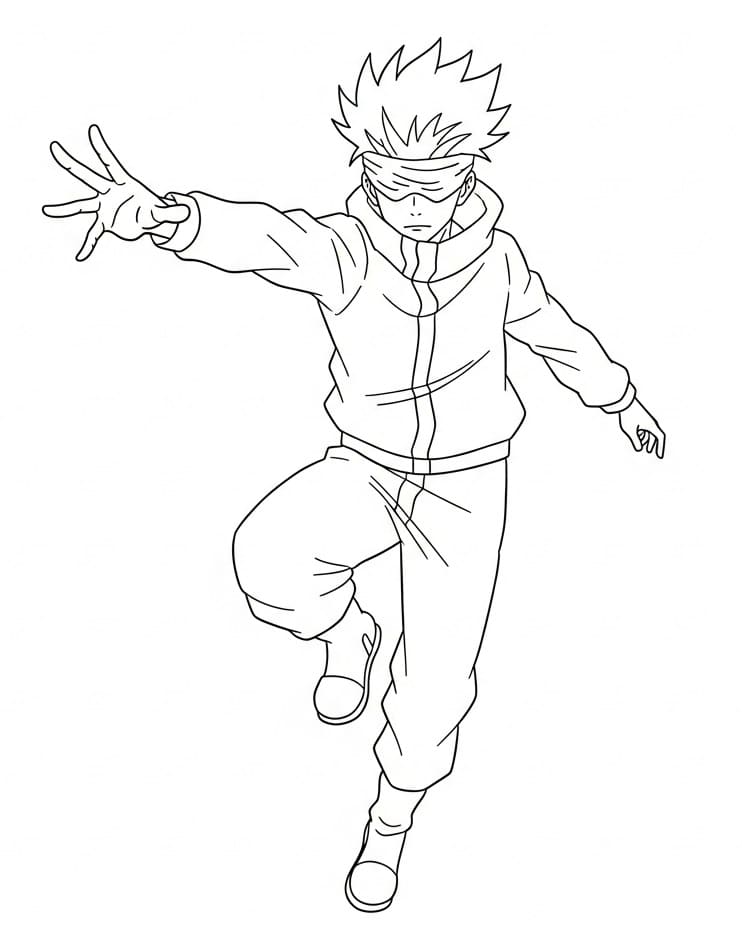 Satoru Gojo für Kinder ausmalbilder