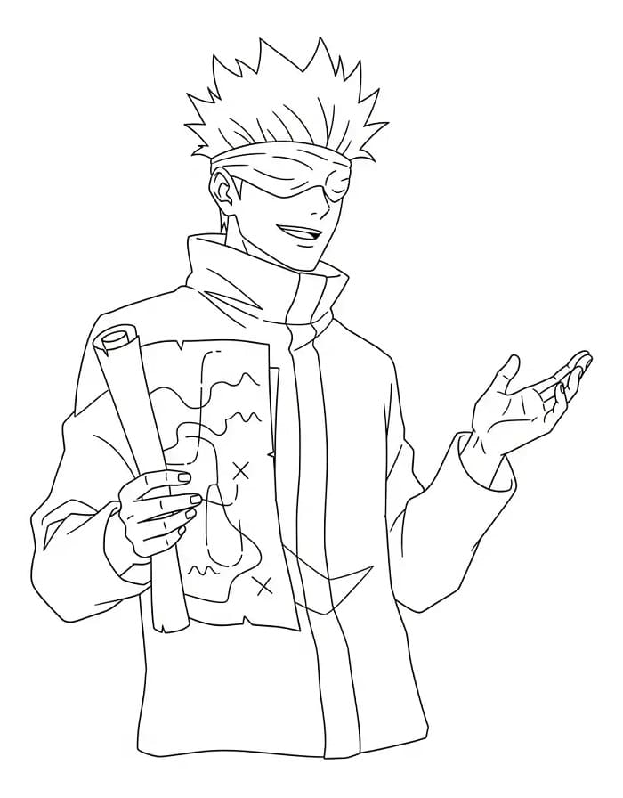 Satoru Gojo ausmalbilder