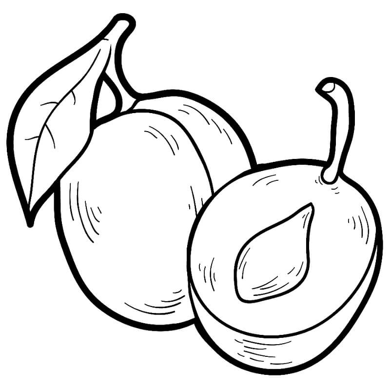 Schmackhafte Früchte ausmalbilder