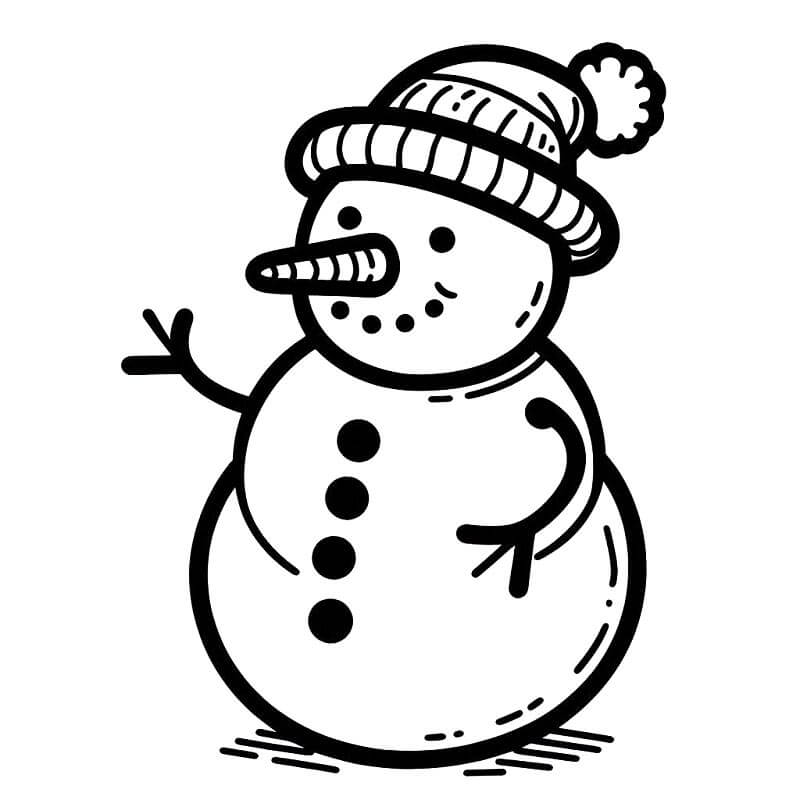 Schneemann Bild ausmalbilder