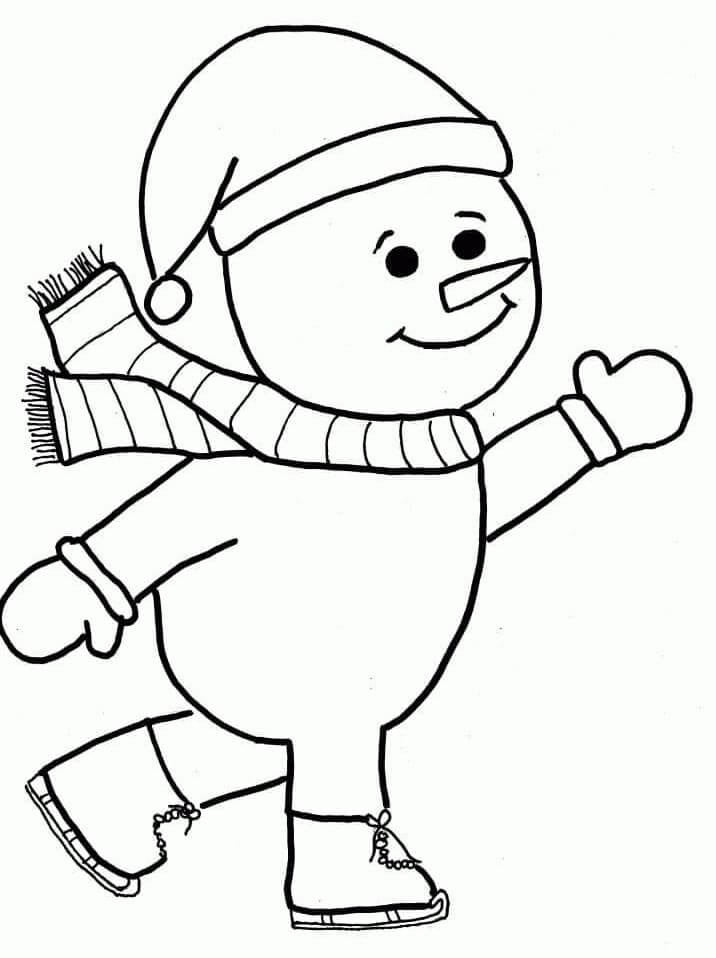 Schneemann Für Kinder ausmalbilder