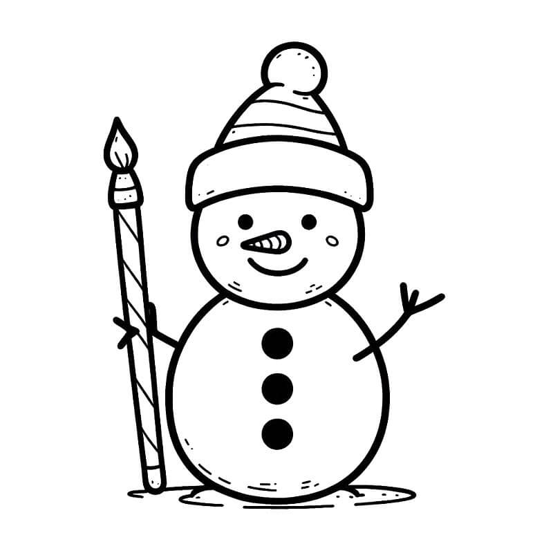 Schneemann Zum Drucken Gratis ausmalbilder