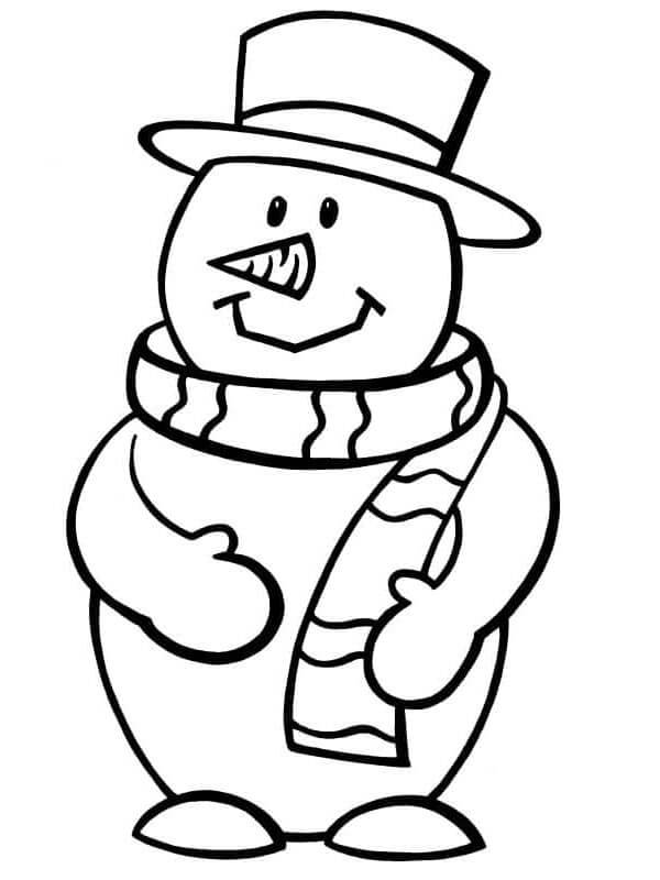 Schneemann Zum Drucken ausmalbilder