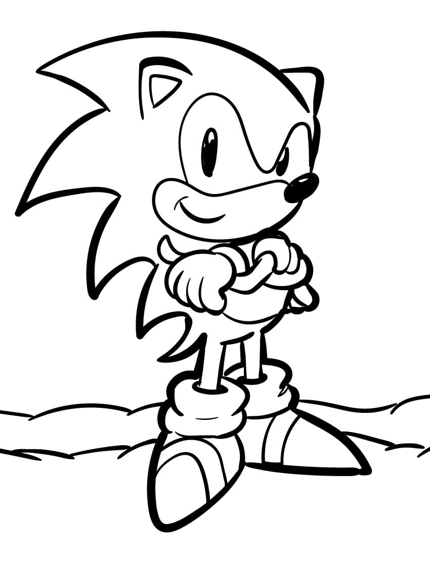 Schneller Sonic ausmalbilder