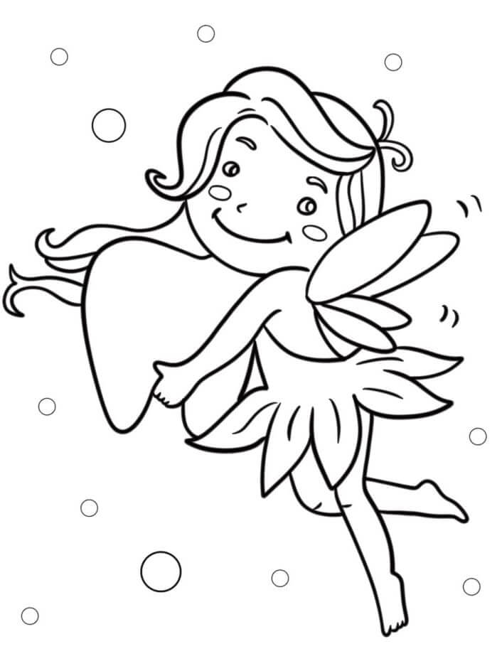 Schöne Fee ausmalbilder