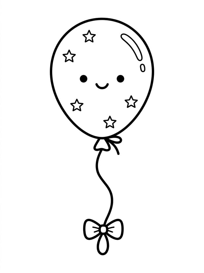 Schöner Ballon ausmalbilder