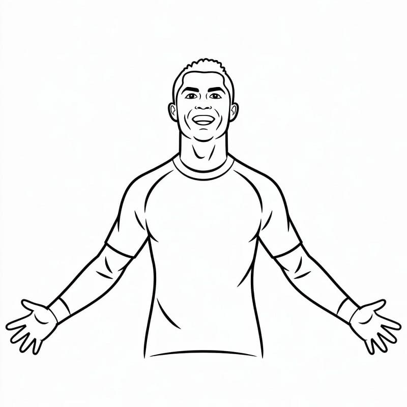 Schöner Cristiano Ronaldo ausmalbilder