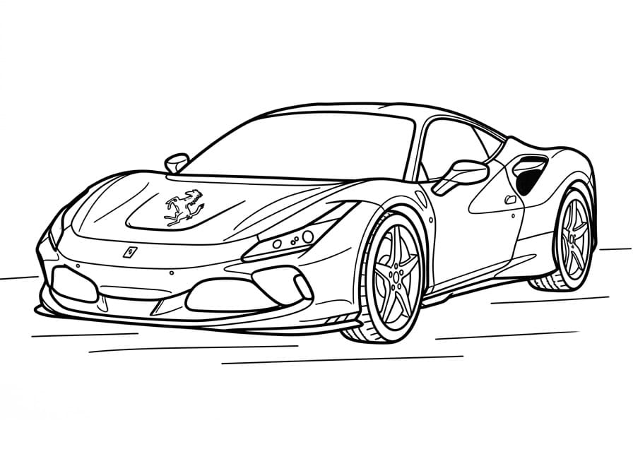 Ferrari ausmalbilder