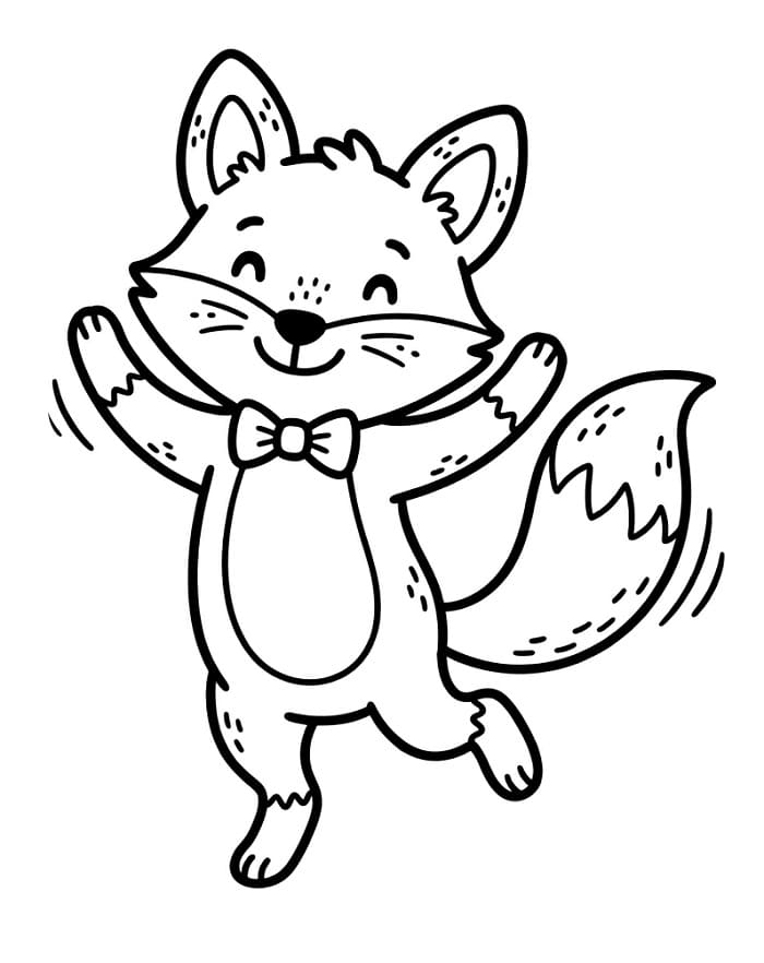 Schöner Fuchs ausmalbilder